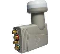 LNB Quattro - Triax - TQT 400 Gold - Compatible 40 mm - Gain élevé - Résistant intempéries