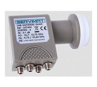 Servimat LNB universel Quad UST404 – 4 sorties – Blanc – Performance optimale