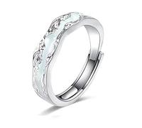 LNBLAKBXBD Bague lumineuse de magthérapie lymphatique pour homme et femme, réglable pour déboucher la circulation sanguine et les ganglions lymphatiques, anneaux phosphorescents pour les amoureux