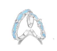 LNBLAKBXBD Bague lumineuse de magthérapie lymphatique pour homme et femme, réglable pour déboucher la circulation sanguine et les ganglions lymphatiques, anneaux phosphorescents pour les amoureux