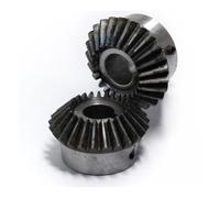 LNBNKZYBPM Engrenage biseauté, 20 Dents, Trou intérieur 15/16/17/18/19/20/22/24/25/28mm, Angle de Maillage de 90 degrés, Engrenages en Acier, Trou de vis M5, 1 pièce(25mm)