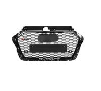 LNCZX Voiture Calandres Avant Radiateur pour Audi A3 RS3 Style 8V 2017 2018 2019 2020 2021 2022 2023, Inserts Calandre Avant Maille Auto Pièces Détachées Personnalisation Armatures