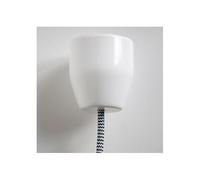 LnD - Rosace de Plafond en Porcelaine PURE - Auvent de Plafond - 1 Sortie - Diamètre de 60mm - Blanc