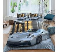 LNDVBEUDK 3D, Imprimé Porsche 911 Ensemble De Literie avec Microfibre Super Douce Et Respirante Sets De Housses De Couettes 3 Pièces Et Taie d'oreiller King（220x240cm）