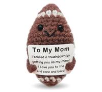 LNEMDP Ballon de football fait main au crochet pour fille et fils pour cadeau d'anniversaire de mère, pour elle qui aime le football, petite décoration créative mignonne