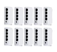 Lnfxkvva Lot de 10 rallonges PoE 4 ports 1 à 3 ports en cascade passive IEEE802.3Af 100 Mo pour transmission IP répéteur commutateur NVR IP facile à installer