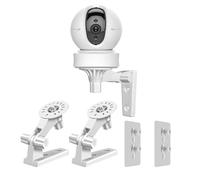LNGJIN Lot de 2 supports muraux pour caméra de sécurité, avec angle réglable, rotation à 180 °, compatibles avec caméra de surveillance intérieure
