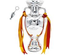 LNGODEHO 44cm trophées de championnat de football, réplique européenne de la Coupe Delaunay de football 2024