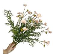 LNGODEHO Lot de 6 marguerites artificielles en plastique - Bouquet de fleurs réalistes à faire soi-même - Pour intérieur et extérieur - Décoration d'intérieur et d'extérieur - Centre de table et