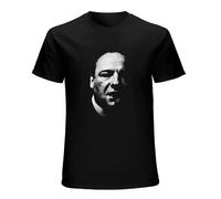 LNGXN Tony Soprano Crime Drama TV Series Short Sleeve T-Shirt for Men Black XL
