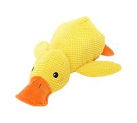 LNHAS Jouet à mâcher durable pour chien avec son charlatan - Canard en caoutchouc pour soulager l'anxiété pour animaux anxieux, jouet couineur interactif pour soulager le stress pendant les orages (S)