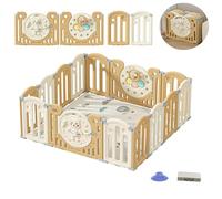 Lnhcrbs Parc Bebe Pliant pour Bébé, Stable Et Antidérapant,Playpen Pliable Bebe Est Stable Et Antidérapant Grâce Aux Verrous De Sécurité, Parc Bebe avec Tapis Peut Changer De Forme