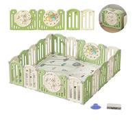 Lnhcrbs Parc Bebe Pliant pour Bébé, Stable Et Antidérapant,Playpen Pliable Bebe Est Stable Et Antidérapant Grâce Aux Verrous De Sécurité, Parc Bebe avec Tapis Peut Changer De Forme