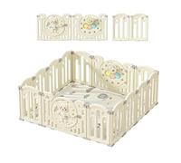 Lnhcrbs Parc Bebe Pliant pour Bébé, Stable Et Antidérapant,Playpen Pliable Bebe Est Stable Et Antidérapant Grâce Aux Verrous De Sécurité, Parc Bebe avec Tapis Peut Changer De Forme