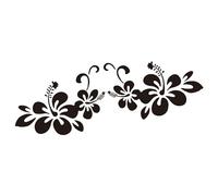Lnhgh Autocollants de fleurs de carrosserie de voiture, autocollants de fleurs, autocollants de carrosserie de voiture - autocollants floraux pour l'extérieur pour véhicules, autocollants de capot à