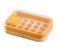 Lnhgh Bac à glace pour congélateur avec couvercle, bacs à glace pour congélateur, en silicone pour congélateur à 15 trous, poussez vers le bas sans souris, réutilisable et réutilisable pour