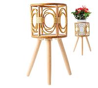 Lnhgh Boho Étagère en bois pour faites à la main style bohème | Support de sol pour jardinières | pour salon, bureau, chambre à fleurs, succulentes, intérieur, extérieur, balcon, jardin
