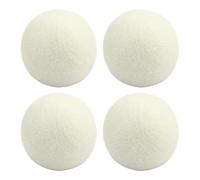 Lnhgh Boules de sèche-linge, boule d'adoucissant | Boules de séchage en laine réutilisables - Fournitures de buanderie Gadgets ménagers, 4 pièces boules d'assouplissant de tissu naturel Kit de