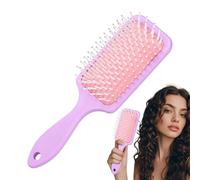 Lnhgh Brosse brushing avec poils flexibles - Brosse à pagaie de coiffage - Outil de coiffage pour cheveux secs et humides épais et bouclés