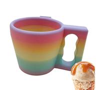 Lnhgh Conteneurs À Glace D'une Pinte | Support De Dessert Imprimé 3D - Récipient Alimentaire Réutilisable Avec Poignée Pour Glace Dessert Cupcake Fête École - École Fête Pique-nique Occasions Festives