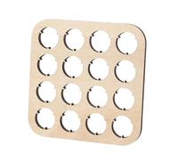 Lnhgh Dessous De Verre De Collection Capsules Bière - Support Carré pour Couvercles de Bouteilles - Décoration de Rangement 16 Emplacements pour Collectionneurs Bureau Salon Espace Masculin ou Féminin