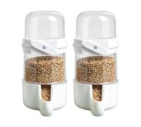 Lnhgh Distributeur d'eau pour Les Oiseaux - Clipsable Automatique Transparent 2 Pièces,Abreuvoir Suspendu pour Oiseaux De Compagnie,pour Petits Perruches Calopsittes Inséparables Perroquet