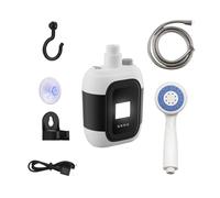 Lnhgh Douche De Camping Portable,Douche De Randonnée Rechargeable Avec Éclairage LED | Batterie 2200mAh pour Voyage Lavage Auto Jardin Plage