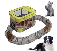 Lnhgh Enceinte Extérieure à Tunnel pour Chats | Tunnel D'extérieur pour Animaux Domestiques | Enclos Installation Rapide Divertir Balcon Jardin Terrasse