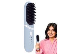 Lnhgh Fer à lisser à cheveux | Peigne portable rechargeable | Fer de avec 3 réglages de température - Pour homme et femme, , maison, coiffage, cheveux courts, longs et ondulés