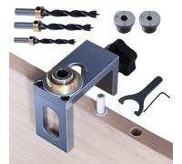Lnhgh Gabarit d'Installation de Portes de Meuble, Outil Réglable de Positionnement, Guide d'Alignement Rapide pour Perçage et Levage de Meubles