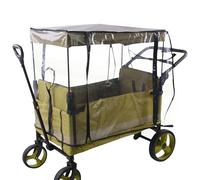 Lnhgh Housse de Vent pour Poussette,Protection Anti-Vent et Canopée Universelle pour Landau - Accessoire Pliable pour Promenade Plage Jardin et Extérieur