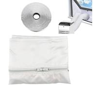 Lnhgh Kit ventilation clim portable | Composants Compacts Sans Perçage | Joint d'Étanchéité pour Fenêtre à Battant,pour Mur Porte Latérale Sol Chambre Salon Voyage Dortoir Garage