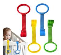 Lnhgh Les anneaux de traction de mage, les anneaux de traction de bébé bébé | Baby Play Ring PlayPen Handle Grip,Assistant d'exercices de marche d', aide à l'entraînement en force des bras pour les
