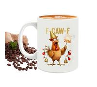 Lnhgh Mug à Café avec Thème de Poulet,Céramique Nouveauté pour Boisson - Mug à Boire | Pour les Femmes et les Hommes la Maison le Travail l'Anniversaire la Fête la Routine Matinale le Weekend le