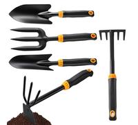 Lnhgh Pelles de Jardinage - Ensemble de 5 Pelles pour Jardinage et Creusage,Set d'Outils avec Transplantoir pour Culture Légumes Balcon Jardin Arrière-Cour et Intérieur