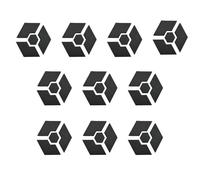 Lnhgh Pieds de Pot, 10 Jeux de Pieds de Pot Invisibles, Supports Hexagonaux Antidérapants pour Pots de Fleurs Usage Intérieur Extérieur Salon Balcon Chambre Fenêtre Maison Bureau Terrasse