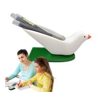 Lnhgh Porte-stylos Drôle | Organisateur Pigeon Blanc Nouveauté | Porte-Stylo Animal À Ouverture Oblique,Pour Dortoir, Chambre à Coucher, Salle d'Étude, Salon, Lieu de Travail, Maison