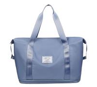 Lnhgh Sac de sport pliable pour homme et femme - Grand sac d'entraînement étanche - Sac de voyage - Sac à main pour avion, bleu clair, Voir description, Voir description