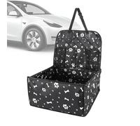 Lnhgh Siège d'auto pour sac de voyage pour animaux de compagnie, siège d'auto pour chien pour siège arrière, Siège d'auto pour petits chiens avec poches, Transporteur de chiot d'automobile de courroie