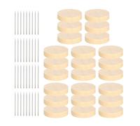Lnhgh Support pour poupées au crochet - Base en bois pour poupées debout | 24 pièces Base de support avec épingles en acier, pour vitrine, bureau, bibliothèque, table de chevet