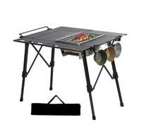 Lnhgh Table Pliante pour Camping - Table De Pique-Nique Compacte | Meuble Léger Pliant pour Pique-Nique, Plage, Jardin, Voyage, Activités Extérieures et Camping-Car
