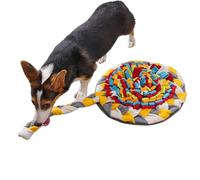 Lnhgh Tapis à renifler pour chien - Tapis à renifler pour chien - Tapis de friandises en forme de bonbon - Jouet interactif pour chien - Tapis de nourriture - Tapis anti-odeurs avec 5 couineurs