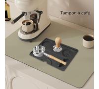 Lnhgh Tapis De Tassage Pour Café | Support En Silicone Pour Tassage - Support de Pressage de Poudre pour Comptoir de Café, Cuisine, Maison, Bar, Restaurant et Espace