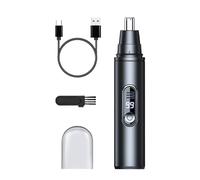 Lnhgh Tondeuse À Poils De Nez Pour Hommes - Tondeuse Électrique À Poils Nez Rechargeable,Équipement De Toilette Avec Affichage Numérique Et Brosse De Nettoyage Pour Usage Quotidien Hommes Femmes