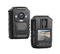 LNHHG Mini caméra corporelle avec vidéo I826Pro Vision Nocturne Portable GPS Infrarouge IR H.265 Antichoc 1440P Full HD caméra portée par Le Corps de la Police(I826Pro 64GB)