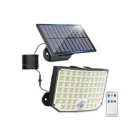LNHHG Projecteur Solaire Lampes de sécurité solaires à 234 LED IP65 Lampe Murale divisée étanche avec détecteur Mouvement Éclairage extérieur 3 côtés pour Jardin, allée, Garage, Patio(256LED)