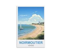 LNHZGNJNH Noirmoutier Poster vintage Vendée sur toile Décoration murale pour salon, chambre à coucher 30 x 45 cm