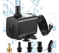 Lnicez Pompe a Eau 30W 2500L/H Pompe Aquarium Ultra Silencieux Pompe Bassin avec 1.9m Câble 5 Buses Pompe à Eau Submersible Pour Fontaines,Jardins,Culture Hydroponique, Baignoires, étangs