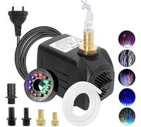 Lnicez Pompe à Eau Submersible 25W, 2000 L/H Pompe a Eau Ultra Silencieuse Pompe de Bassin Submersible pour Bassin, Fontaine de Jardin Aquarium avec 5 Buses 1.5M Tuyau Flexible Transparent