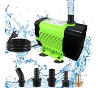 Lnicez Pompe à Eau Submersible 50W, 3500 L/H Pompe à Eau Ultra Silencieuse Pompe de Bassin Submersible pour Bassin, Fontaine de Jardin Aquarium avec 5 Buses 2,8 m de hauteur